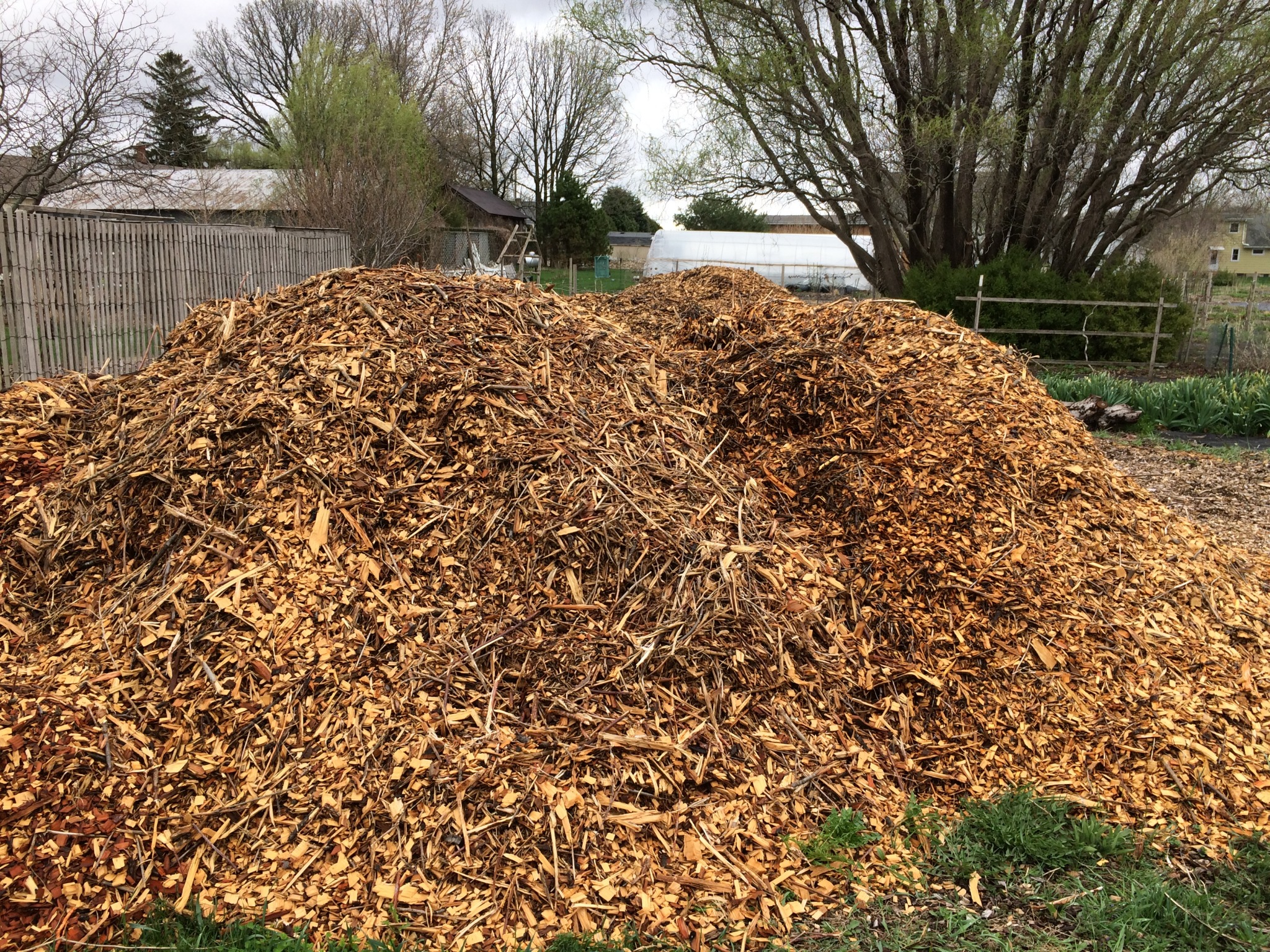 WHY WE USE WOOD CHIPS FOR MULCH Heritage Flower Farm